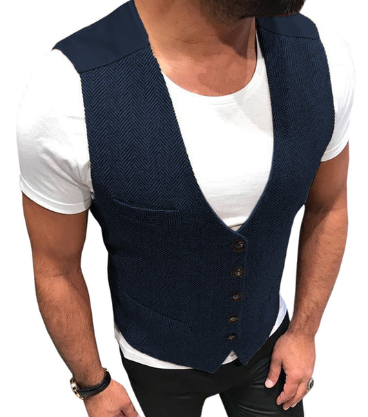 Mens Cashmere Blend Business Vest