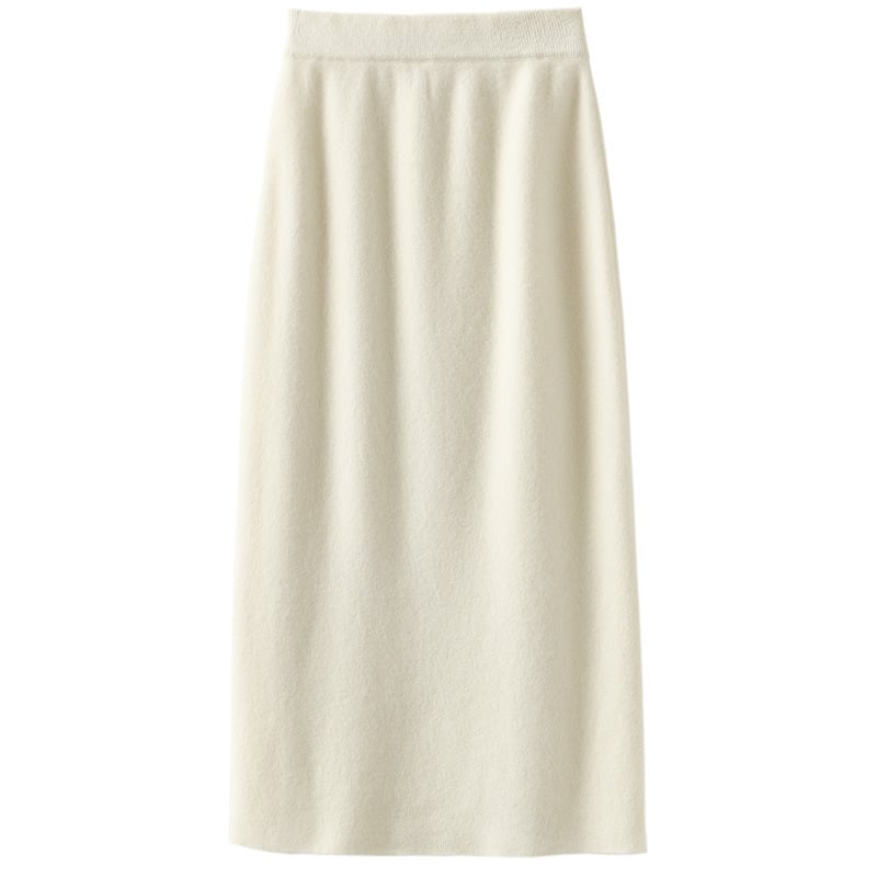 Women's Thickened Cashmere Knitted Skirt for Fall/Winter