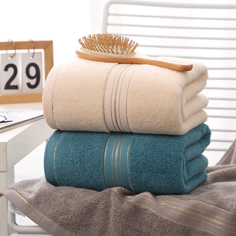 Large Soft Cotton Bath Towel Set for Adults (70x140cm)