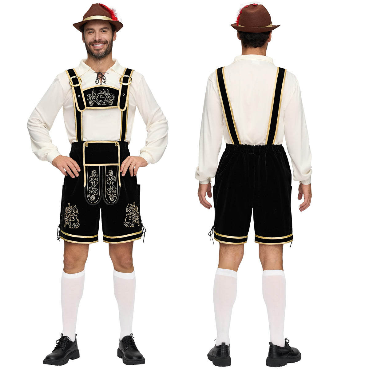 Men’s Bavarian Oktoberfest Lederhosen Costume