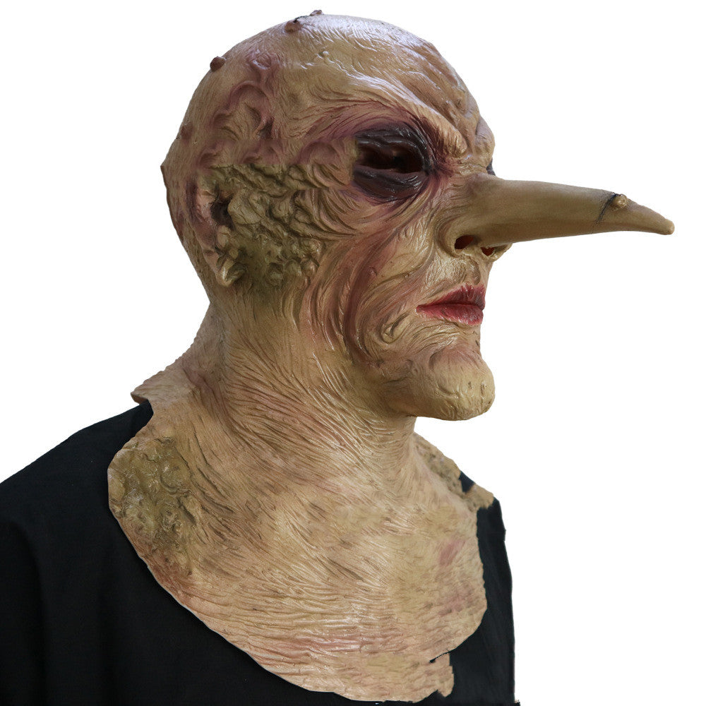 Halloween Zombie Mask with Long Nose for Escape Room