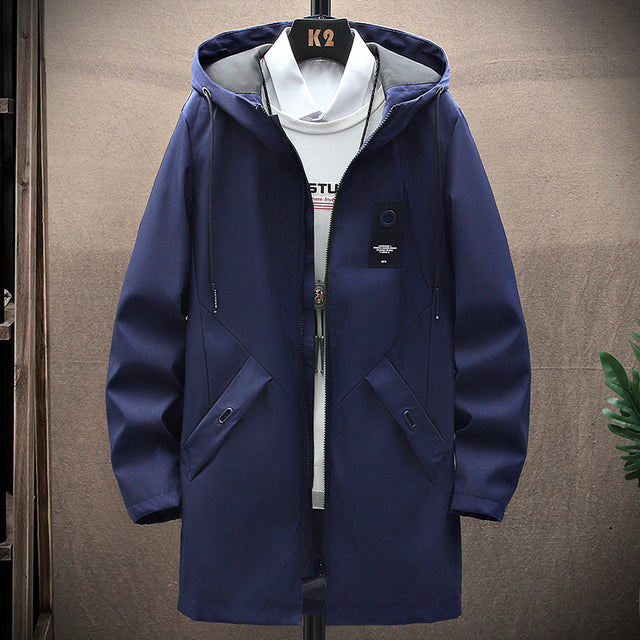 Korean Style Thin Casual Hooded Men's Windbreaker
