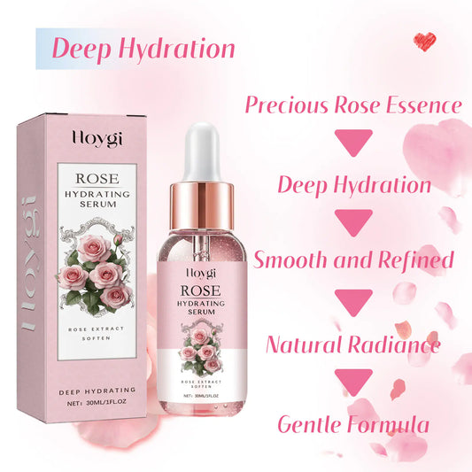 Essence hydratante Hoygi Rose à l'aloe vera pour la peau