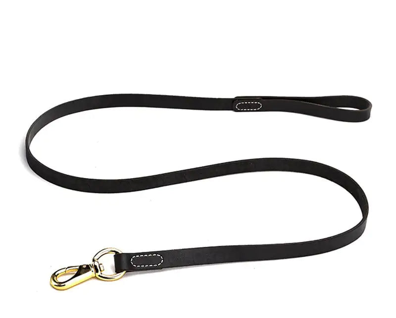WalkPro Collection - Cowhide Dog Leash for Medium to Large Breeds