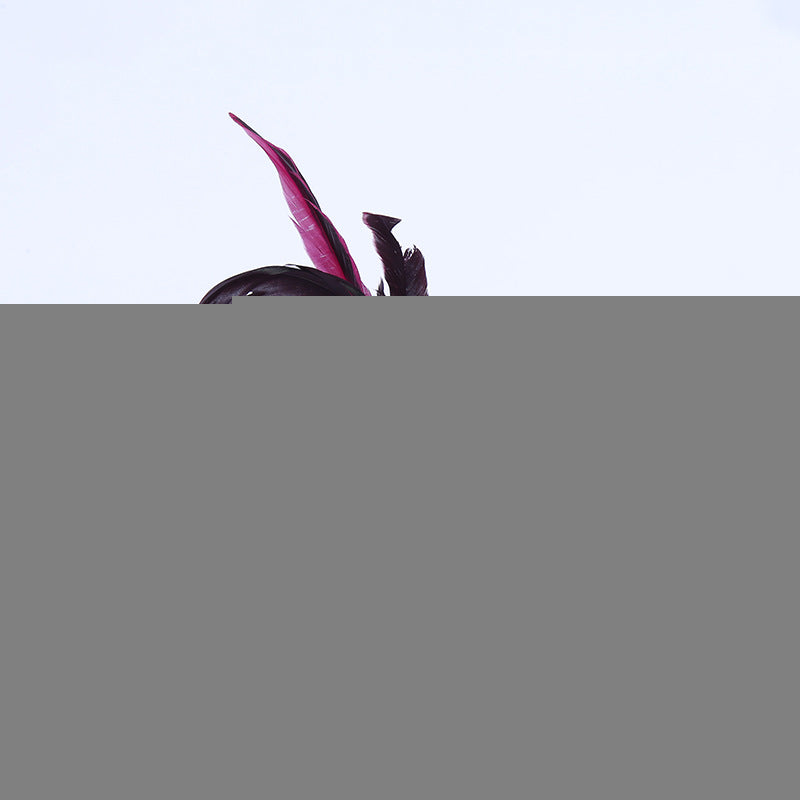 Half Face Feather Flower Mask for Parties and Events