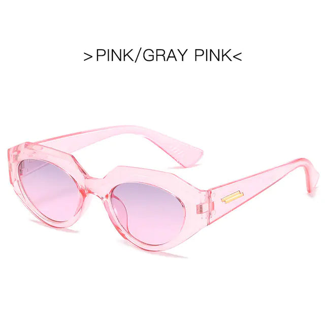 LONSY Cat Eye Sunglasses for Women - Vintage Small Frame