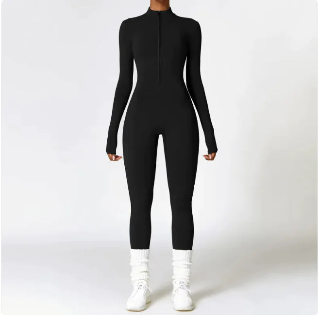 Combinaison de yoga à fermeture éclair Flex Fit pour femme