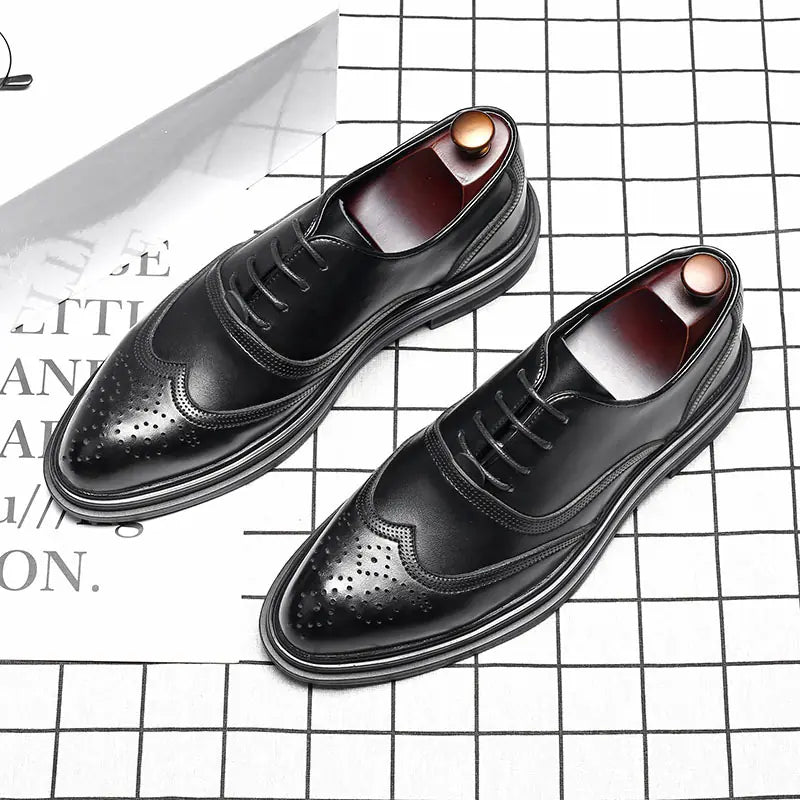Men's Leather Brogue Shoes