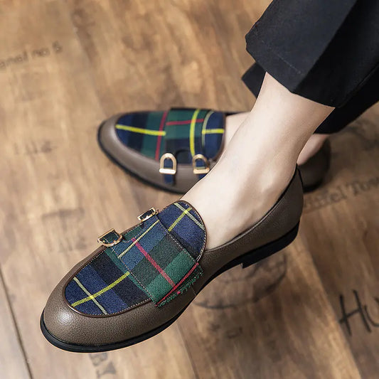 Men's Trendy Leather Hairstylist Shoes