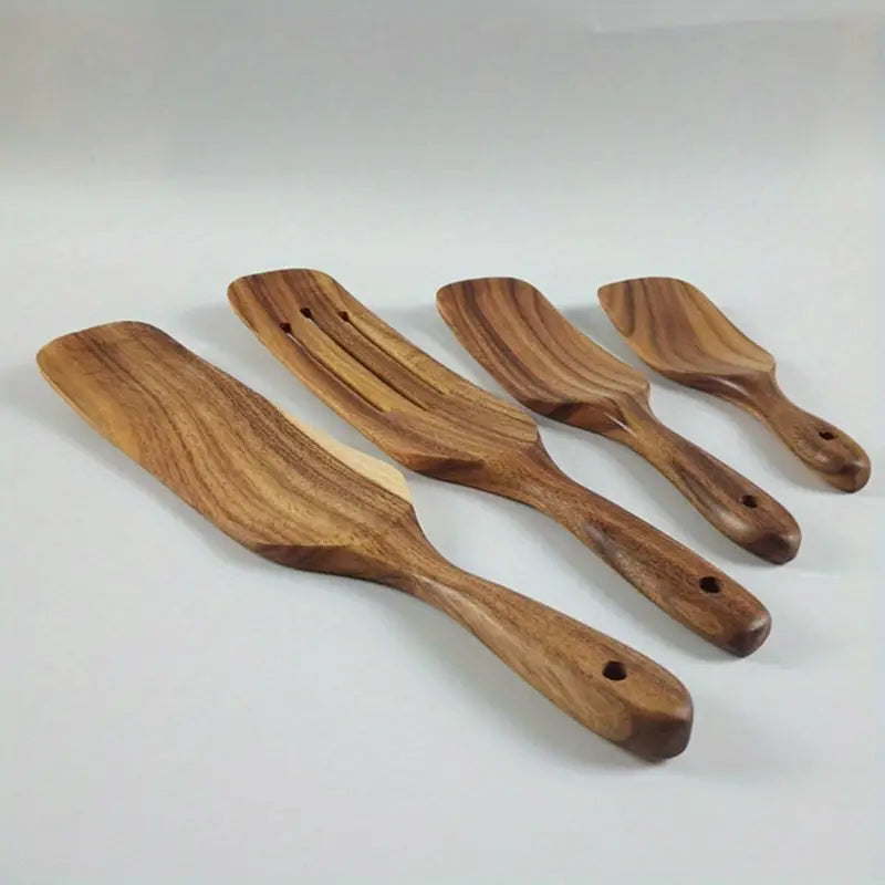 Pelle à salade en bois à long manche ustensile de cuisine