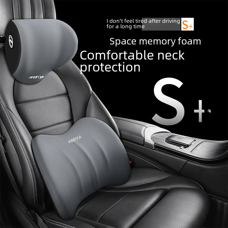 Coussin de soutien lombaire et cervical en mousse à mémoire de forme pour voiture