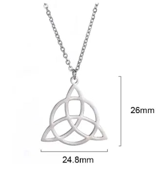 Minimalist Viking Rune Triangle Pendant Necklace