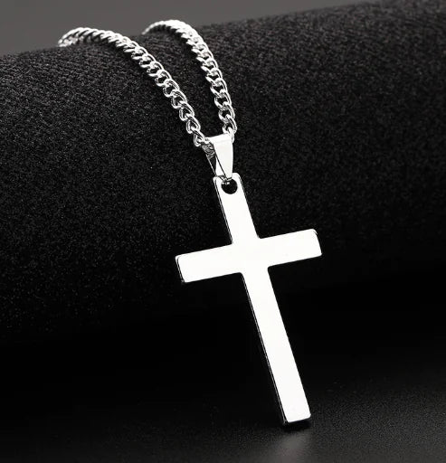 Modern Cross Necklace for Men