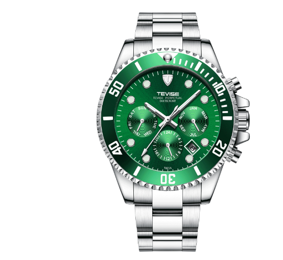 Montre Automatique Étanche Tevise 823 Six Aiguilles pour Homme