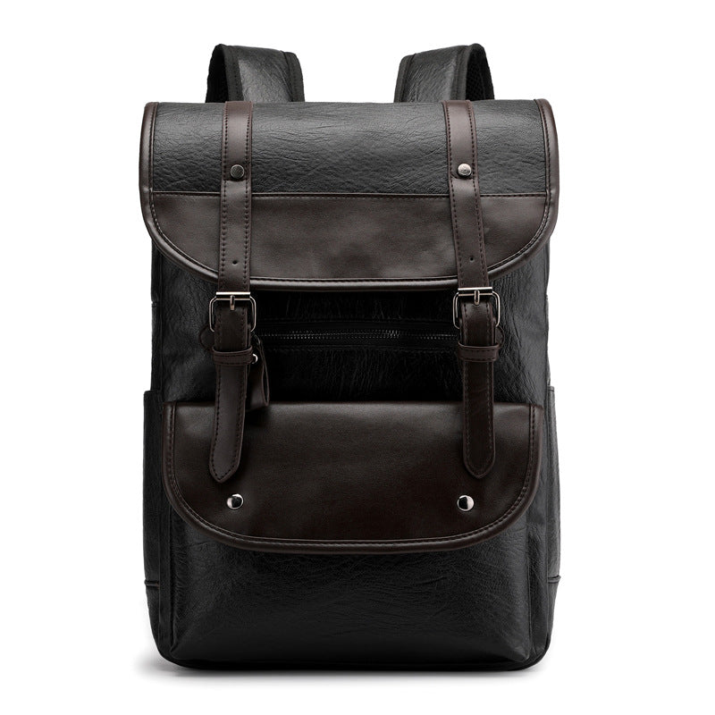 PU Leather Student Backpack