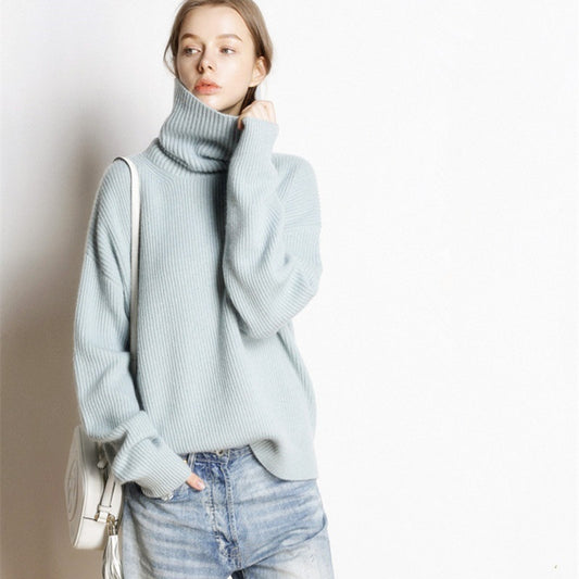 Women's Thick Turtleneck Cashmere Sweater