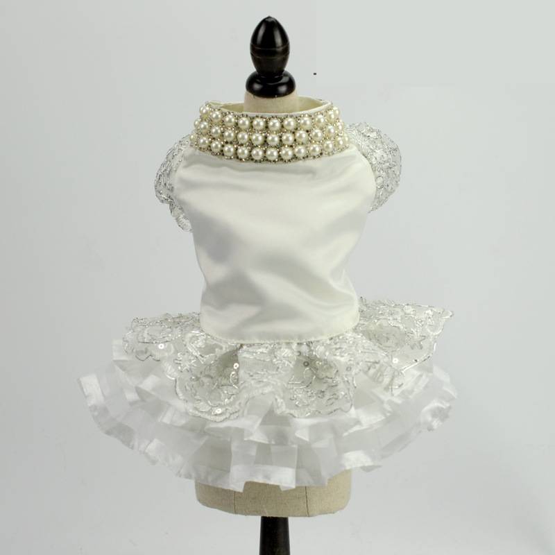 Pet Wedding Skirt Dress for Spring and Autumn