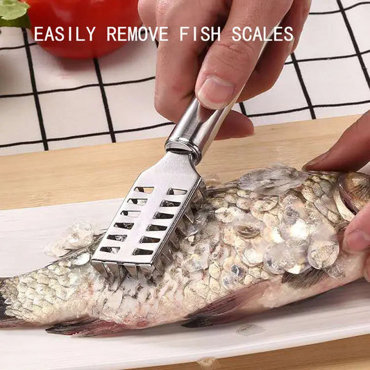 1pc Stainless Steel Fish Scale Remover Kitchen Tool