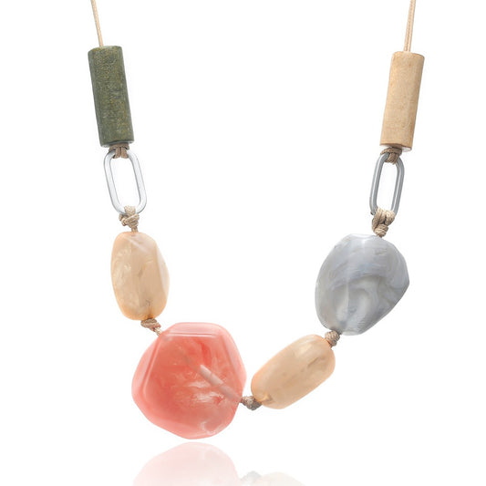 Adjustable Stone Sweater Chain - Trendy Cross-Border Accessory