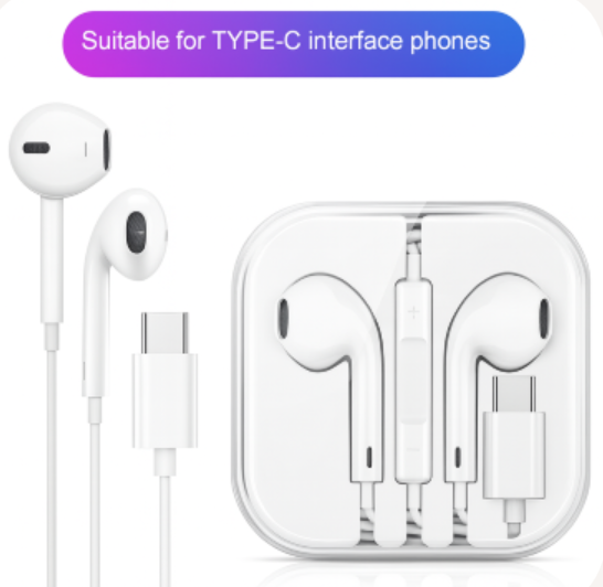 아이폰/안드로이드용 블루투스 유선 제어 USB-C 헤드셋