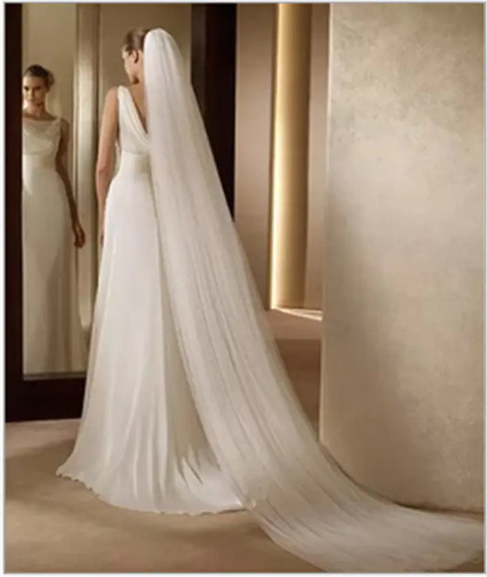 3 Meters Long Bridal Veil for Weddings