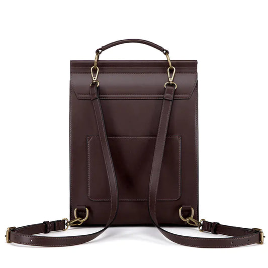 Cnoles Women's Vintage Leather Backpack Purse for Travel