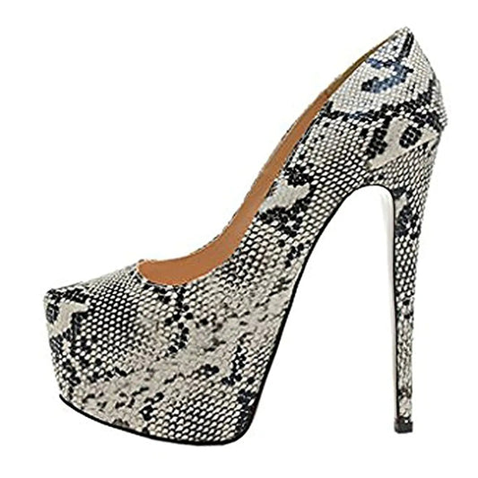 Women's Wood Grain Stiletto Shoes
