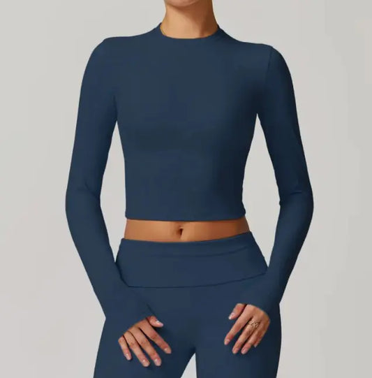 Slim Fit Long Sleeve Yoga Top