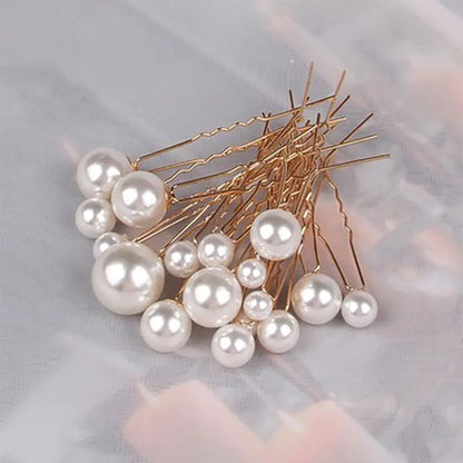 Ensemble d'accessoires de cheveux de mariée en forme de U incrustés de diamants