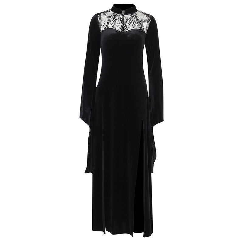 Day of the Dead Witch Cosplay Dress with Lace Details