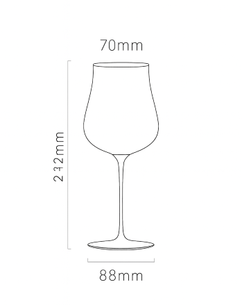 Verres à vin en cristal modernes