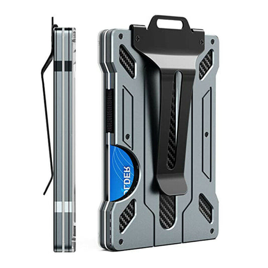 Slim Aluminum Men's Wallet with ID Badge Window