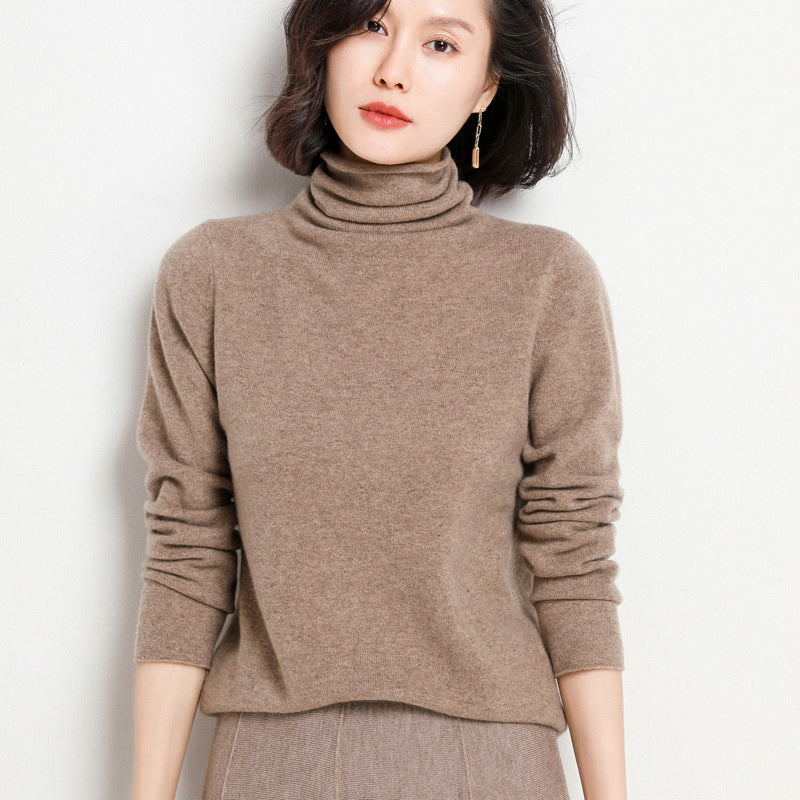 100% Cashmere Turtleneck Sweater for Women Fall 2020
