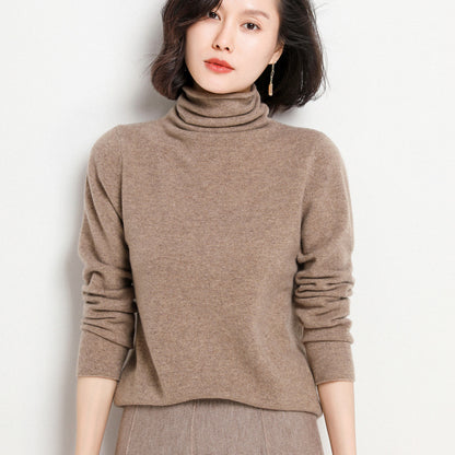 100% Cashmere Turtleneck Sweater for Women Fall 2020
