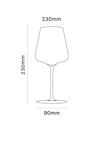 Verres à vin en cristal modernes