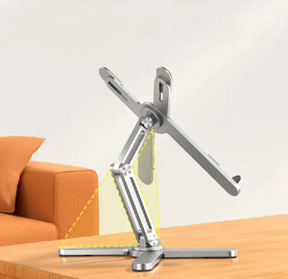 Support pliable et ajustable pour ordinateur portable avec système de refroidissement