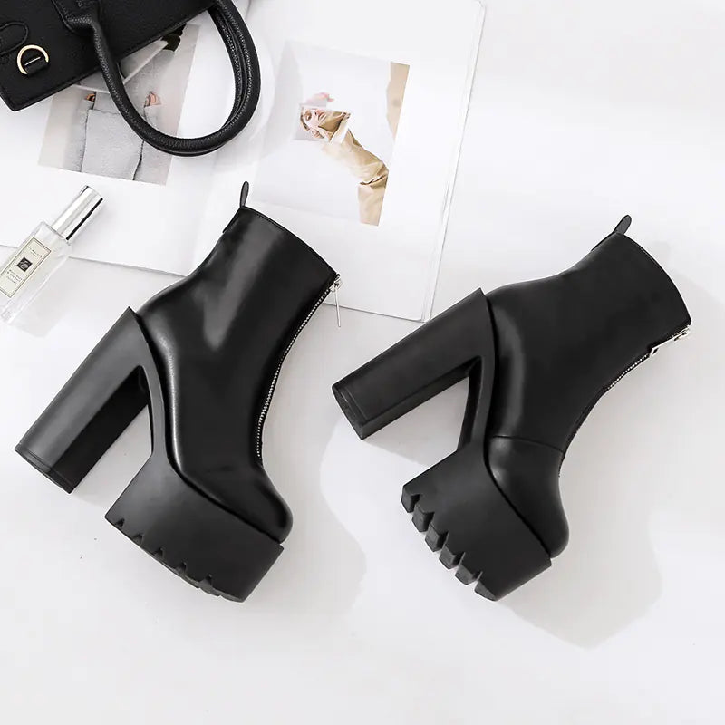 Bottes compensées chic pour femme