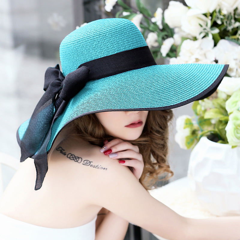 Fashionable Wide Brim Sun Hat for Beach Vacation