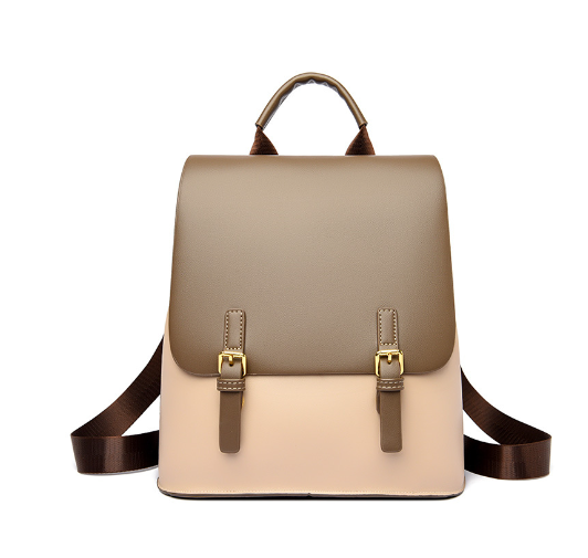 Stylish Casual Leather Backpack - Lightweight Design