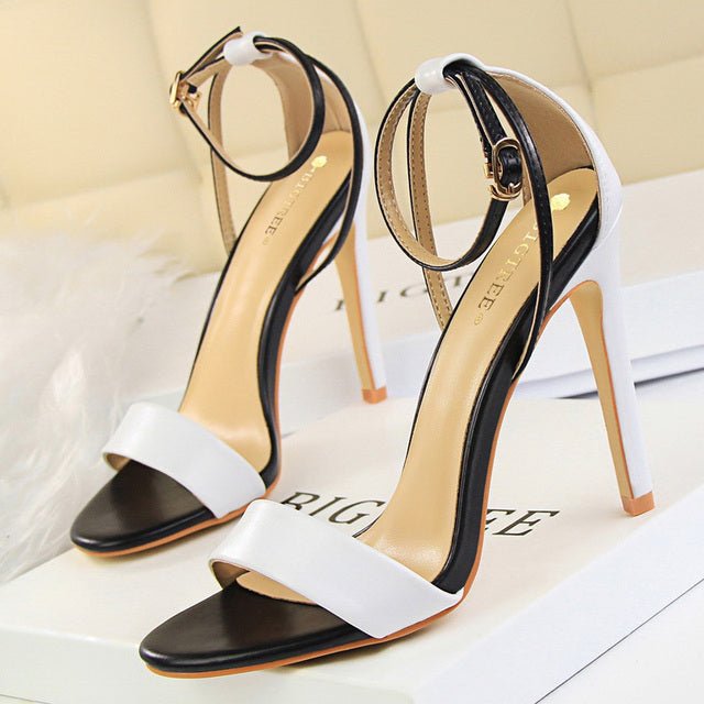 Colorful High Heeled Party Sandals for Women