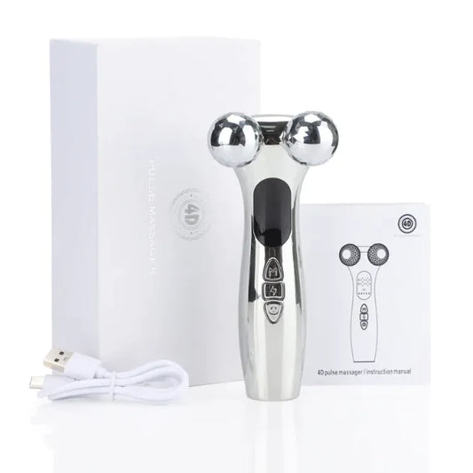 Masseur facial intelligent à rouleau vibrant