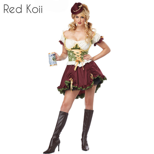 Beer Festival Maid Outfit, Halloween Costume, Vintage Dress