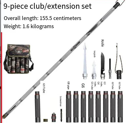 Outdoor Tactical Walking Stick for Hiking and Camping