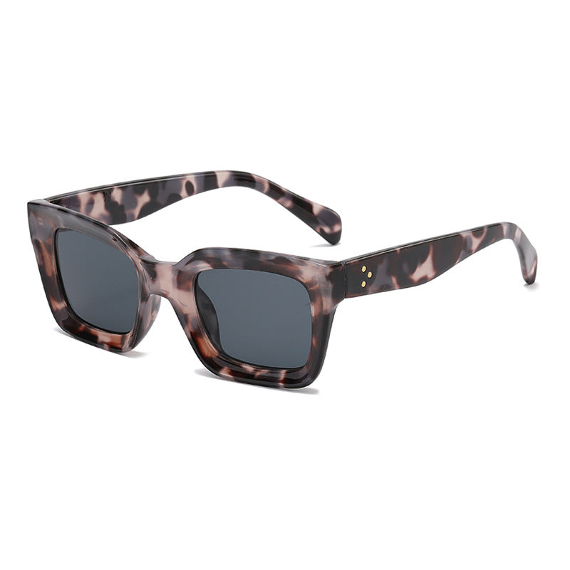 Lunettes de soleil tendance rétro à monture carrée pour l'extérieur