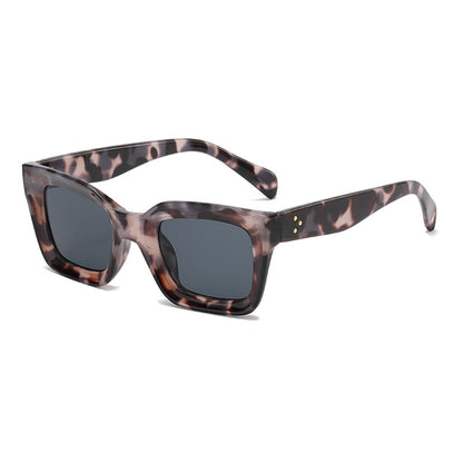 Lunettes de soleil tendance rétro à monture carrée pour l'extérieur