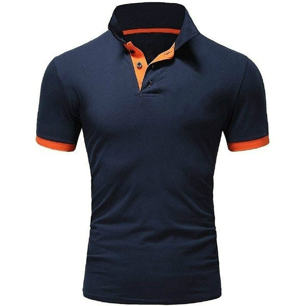 Men's Casual Cotton Polo Shirt for Meetings and Events