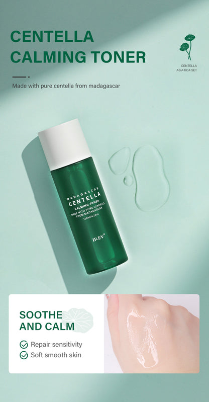 Private Label Skin Repair Centella Skin Care Kit Soothes Acne Face Care Centella Asiatica Extract Natural Facial Skin Care Set