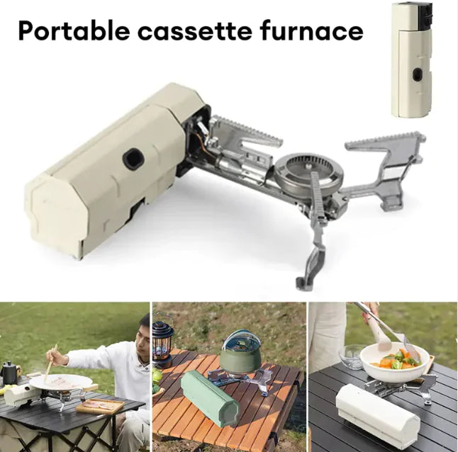 Portable Folding Camping Gas Stove – Outdoor BBQ & Travel Cooker