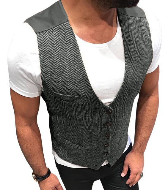 Mens Cashmere Blend Business Vest