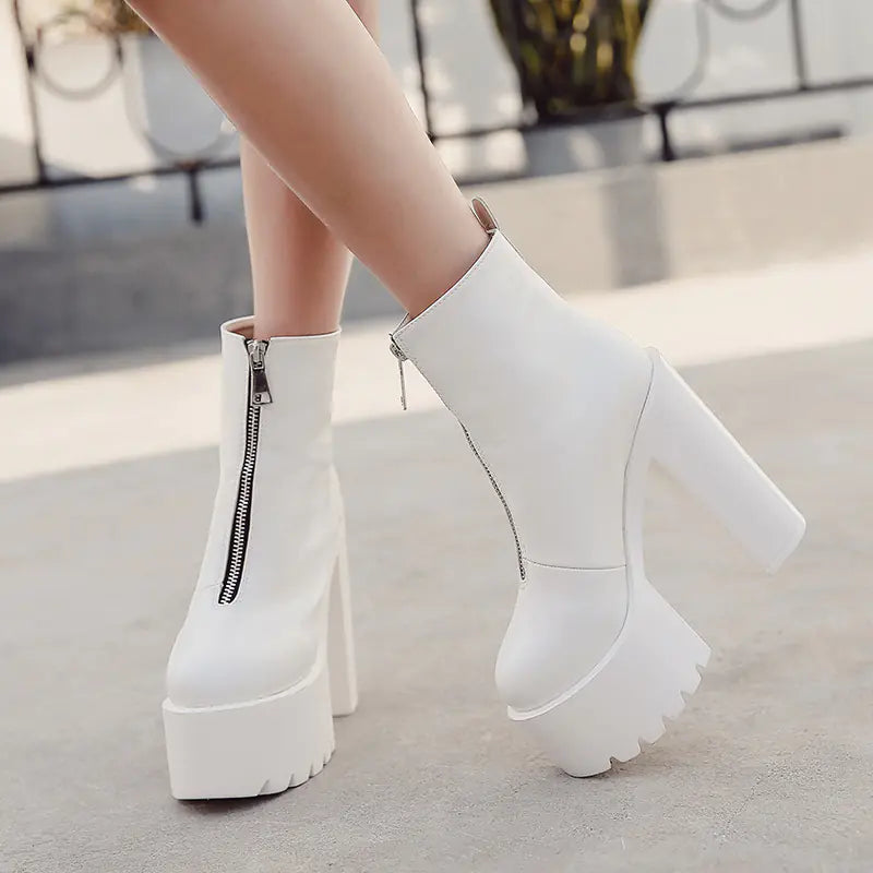 Bottes compensées chic pour femme